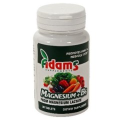 Magneziu + B6 30 cpr Adams Vision